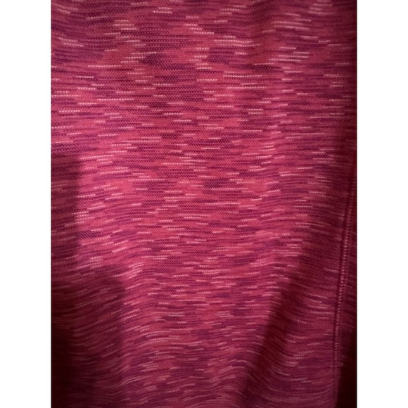 Tek Gear Womens 1/4 Zip Pullover Fleece Jacket Pink Space Dye Long Sleeve M - Picture 4 of 8